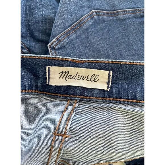 Madewell High Rise Denim ShortsSize 26 Buttons Casual Distressed Hem - Picture 13 of 16